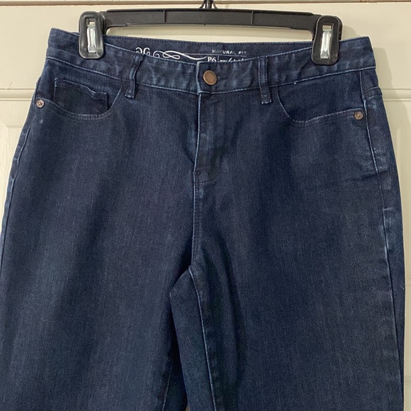 Coldwater Creek Dark Blue Mini Bootcut Leg Natural Fit Jeans - Picture 2 of 10